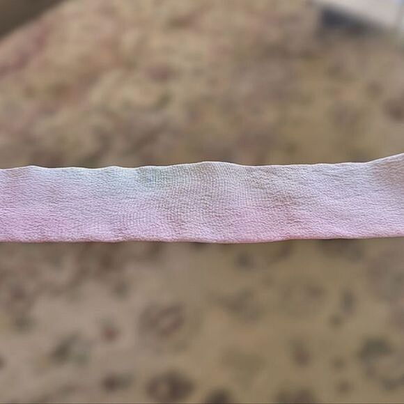 Vtg silk pastel tie-dye ribbon belt - Picture 8 of 8